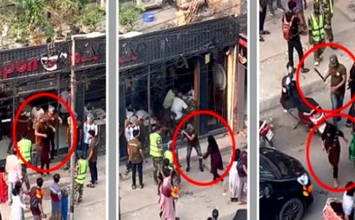রাজধানীর খিলগাঁও ‘আপন কফি হাউজে’ তরুণীকে মারধরের ঘটনায় মালিকসহ তিনজন  আটক 